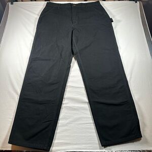 Carhartt Men's Loose Fit Washed Duck Utility Work Pants 38 x 34 B11 BLK Black